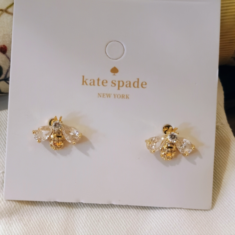Kate Spade Limited Edition Earrings Bee With Pearl